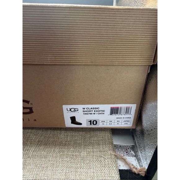 UGG Australia Women's Classic Short Boots Exotic Print Zebra/Cheetah #1002790 Si - Picture 5 of 6